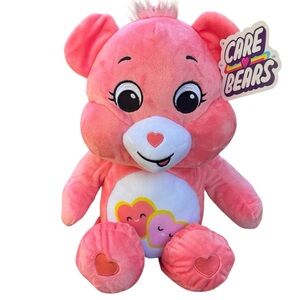 Care Bears Bear Pink Heart Love A Lot Cute Soft Large Plush Stuffed Animal 17”